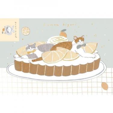 箔押しポストカード トビマツショウイチロウ×古川紙工 レモンタルト
