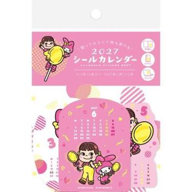 2027年1月始まり シールカレンダー ペコ×ハローキティ