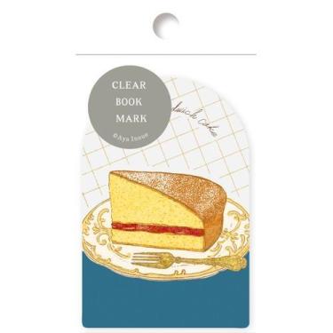 いのうえ彩 箔押しクリアブックマーク ヴィクトリアケーキ