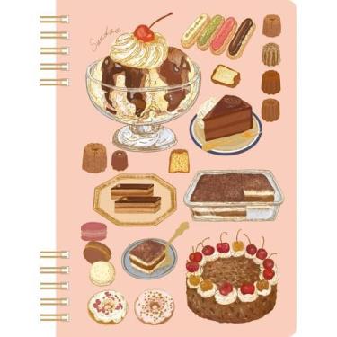 いのうえ彩 箔押しリングノート B6 スイーツB