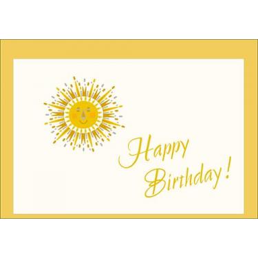 バースデーミニカード 太陽
