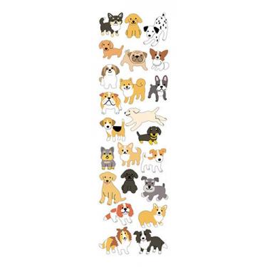 シール ふわふわ 犬