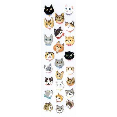 シール 起毛 スマイルキャット