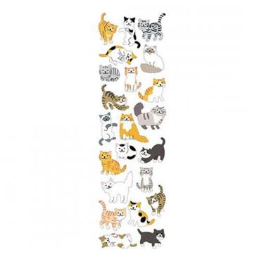 シール 猫 起毛