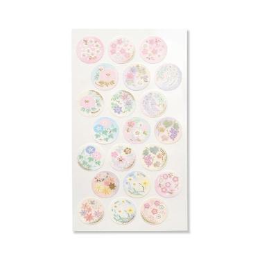 シール マスキング 花丸文 四季