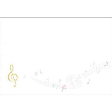 封筒 アンダンティーノ 音符 ヨコ罫
