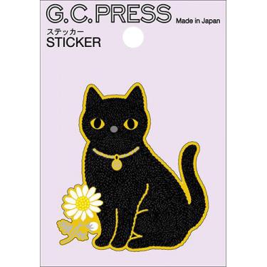 ステッカー ラッキーモチーフ キャット