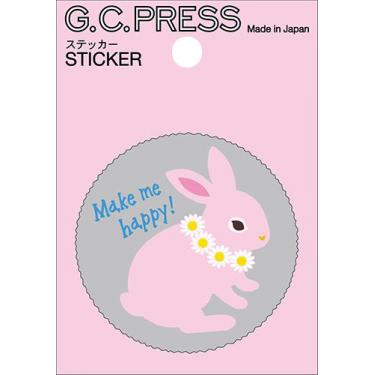 ステッカー ラッキーモチーフ ウサギ