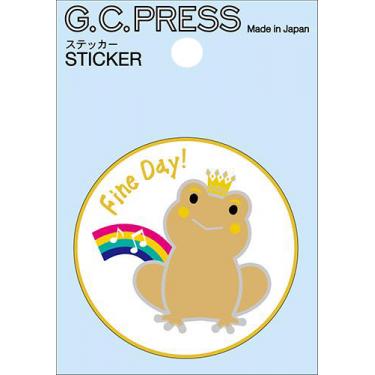 ステッカー ラッキーモチーフ カエル