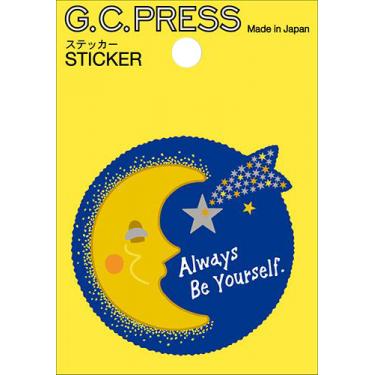 ステッカー ラッキーモチーフ 月