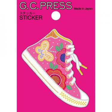 ステッカー LIKE IT! スニーカー ピンク