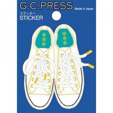 ステッカー LIKE IT! スニーカー 白