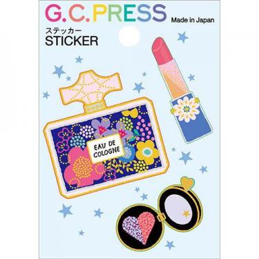 ステッカー LIKE IT! コスメ ブルー