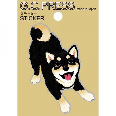 ステッカー 黒柴