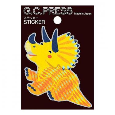 ステッカー 恐竜 トリケラトプス