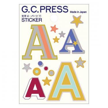 ステッカー イニシャル A