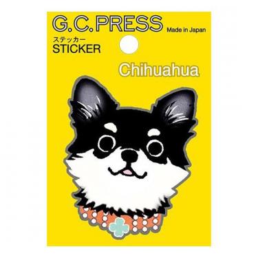 ステッカー 犬顔 チワワ