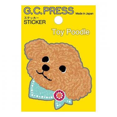 ステッカー 犬顔 トイプー