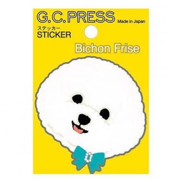 ステッカー 犬顔 ビション