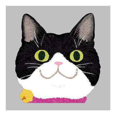 ダイカットパッド 猫顔 はちわれ