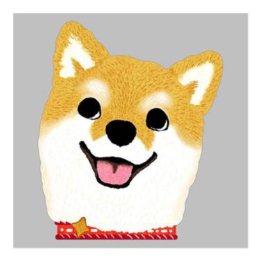 ダイカットパッド 犬顔 シバ