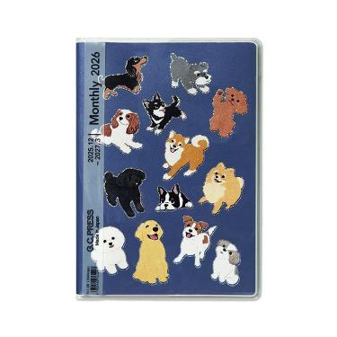 2025年12月始まり手帳 月間 B6 マイドッグ