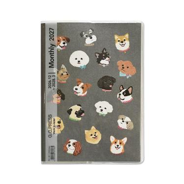 2026年12月始まり手帳 月間 B6 INU