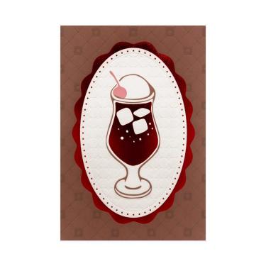 クリームソーダポストカード 喫茶にじいろ堂 キルティング/ストロベリー