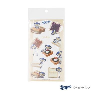 クリアシートシール ドアラと食パン ダイカット