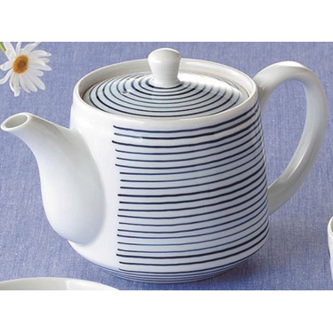 磁器呉須藍釉茶器セット (未使用 新品同様) 急須 呉須水玉 藍花: ホーム＆キッチン | ロフトネットストア