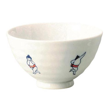 飯碗 おすもう 赤 藍花