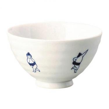 飯碗 おすもう 青 藍花