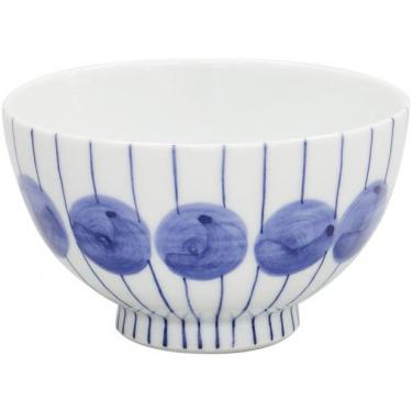 丸紋十草 青 飯碗 Φ105×H60