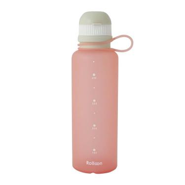 Rolloonシリコーンボトル 510ml コーラルピンク 水筒