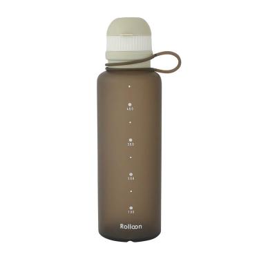 Rolloonシリコーンボトル 510ml スモーキーグレー 水筒
