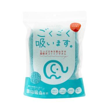 バスタオル半分時代 34×120cm ブルー