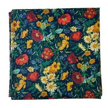 ハンカチ フローレンス・メイ ネイビー フローレットロンドン