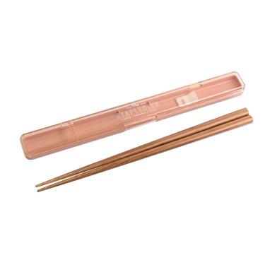 抗菌 スリム箸&ケース ピンク