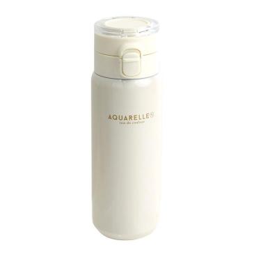 １２７♦両面純銅 約９５０ml ウォーターボトル×２本セット＊高品質 ワンプッシュキャリーボトル 520ml アイボリー アクアレール