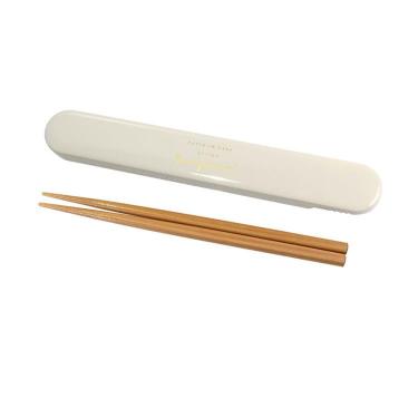 抗菌箸&ケース 18cm アイボリー