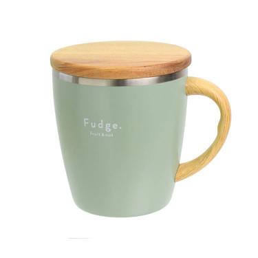 ウッディサーモマグカップ 430ml グリーン