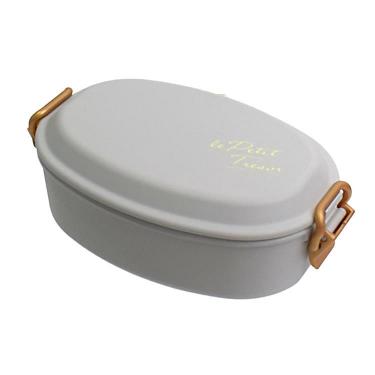 ステンレスランチボックス 600ml オーバル シルバー お弁当箱