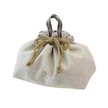 ハンドル付巾着 アイボリー