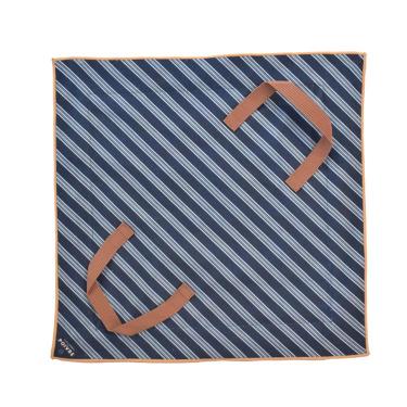 ハンドル付くっつく保冷クロス 40×40cm ネイビー