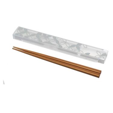 箸&ケース 18cm シルバー