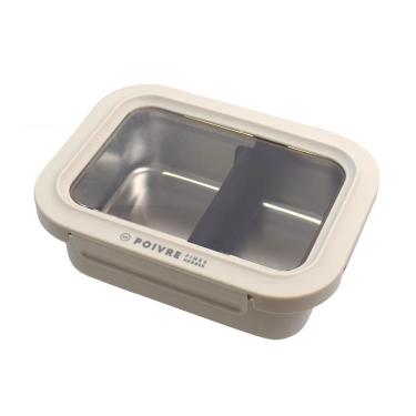4点ロックランチコンテナ L1200ml ベージュ