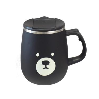 ステンレスサーモマグカップ Lサイズ530ml くろくま