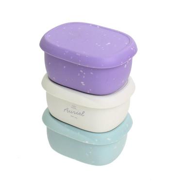 シリコンフコンテナ3Pセット M210ml むらさき