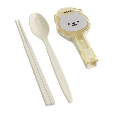 お顔コンビセット&ハーフケース 18cm みるくねこ