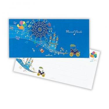 一筆箋 ミュージカルパレード 音楽モチーフ柄